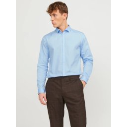 Jack & Jones Camasa barbati, Blacardiff cu croiala Slim fit, Albastru (SELECTATI MARIMEA: M)