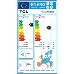 Sistem aer conditionat multisplit TCL FMA-27I3HD9912, unitate exterioara de 27000 BTU, unitati interioare 1x 12000BTU + 2x 9000BTU, Clasa A++, R32, Incalzire, Display Digital, Air flow 3D, 4 way airflow, Eco Mode, Deep clean, I feel, Sleep mode, WiFi