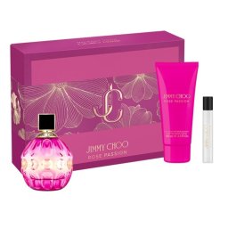 Jimmy Choo Rose Passion Set cadou pentru femei 100 ml EDP + 7,5 ml EDP + 100 ml loțiune de corp