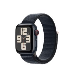 Apple Watch SE (2023), GPS, Cellular, Carcasa Midnight Aluminium 40mm, Midnight Sport Loop