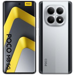 Telefon Mobil Poco M8, 5G, 8GB RAM, 512GB, Dual SIM, Argintiu