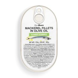 GymBeam File de macrou în ulei de măsline 170 g