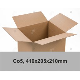 Cutie carton ondulat, natur, CO5, 410x205x210 mm