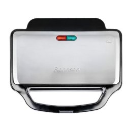 Sandwich maker Rohnson R2755, 900 W, 2 sandwichuri, maner rece, inox-negru