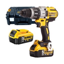 DeWalt - DCD991P2 - Masina de gaurit si insurubat cu 2 acumulatori, Li-Ion, 18 V, 5 Ah, 95 Nm, valiza speciala