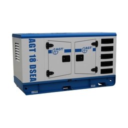 AGT - 18 DSEA - Generator de uz general, - kW, -, -, 29.5 CP, 50 l, pornire electrica, motorina, insonorizat, protectie termica, senzor lipsa ulei, protectie suprasarcina, regulator tensiune AVR, contor ore functionare, trifazat