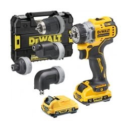 Dewalt - DCD703L2T - Masina de gaurit si insurubat cu 2 acumulatori, Li-Ion, 12 V, 3 Ah, 57.5 Nm, valiza speciala, accesorii