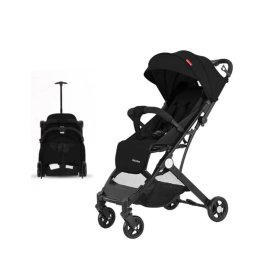 Carucior sport copii, pliere compacta pentru avion, cu sistem troller, C8 negru