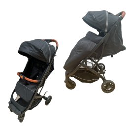 Carucior sport cu husa pentru picioare, pliere rapida tip troller, S1 Negru