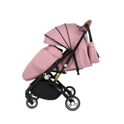 Carucior sport L-Sun, C6, Roz, pliabil tip troller, cu maner reversibil, husa de picioare si gentuta