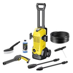 Aparat de curatat cu presiune Karcher K 3 Car, 1600 W, 120 bar, 380 l/h debit maxim, furtun de presiune 6 m, pistol de inalta presiune G 120 Q, set curatare auto: perie pentru spalare, duza de spumare, detergent auto, 0.5 l