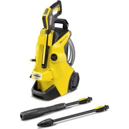 Aparat de curatat cu presiune Karcher K 4 Power Control Flex, putere 1800 W, debit max 420 l/h, presiune maxim 130 bar, motor racit cu apa, furtun presiune 8 m, contine: pistol Power Control G 160 Q + lance Vario Power Jet + lance cu jet rotativ