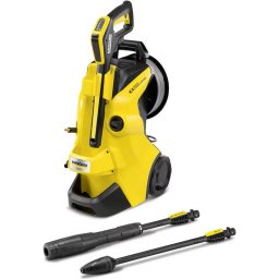Aparat de curatat cu presiune Karcher K4 Premium Power Control Flex, putere 1800 W,130 bar presiune maxima, 420 l/h debit maxim,pistol G160Q Power Control,sistem Plug ’n’ Clean pentru detergent,furtun presiune PremiumFlex 8 m, maner telescopic