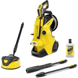 Aparat de curatat cu presiune Karcher K4 Premium Power Control Home Flex, putere 1800 W, 130 bar presiune maxima, 420 l/h debit maxim, furtun de presiune PremiumFlex 8 m, perie exterior T5 , detergent exterior 0.5L, pistol G160Q Power Control