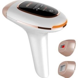 Epilator PERFECT SKIN senzor protectie ochii lcd display durata de viata lampa 300.000 pulse Alb/Rose gold