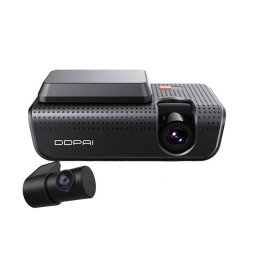 Camera video auto Dual 4K Ultra HD DDPAI X5 Pro (cu senzor Sony IMX415, stocare eMMC 32 GB, GPS 5Hz și modul spate RC1)
