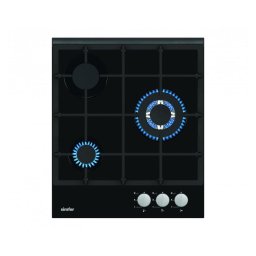 Plita H4.305.HGSSP Hob, Gas3 arzatoare, 45 x 52 cm, Negru