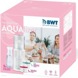 AQUAlizer Station incl. 1 ZINC + 1 cartuș mineralizat cu magneziu incl. 2 carafe de sticla