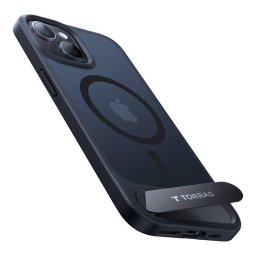 Husa Torras phone case Pstand for iPhone 15(black)