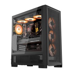 Carcasa Carcasa pentru computer DarkFlash AIRNOVA (negru) + 3 ventilatoare