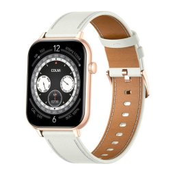 Smartwatch COLMI C28 Smartwatch Gold + white leather