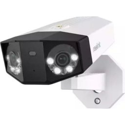 Camera supraveghere panoramica IP Reolink, 16 MP, IR + lumina alba 30 m, 2.8 mm, PoE, microfon, difuzor, slot card, detectie persoane / vehicule / animale, P750