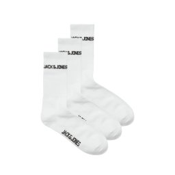 Jack & Jones Set 3 perechi de sosete, barbati, JACMELVIN, Alb (SELECTATI MARIMEA: Universala)