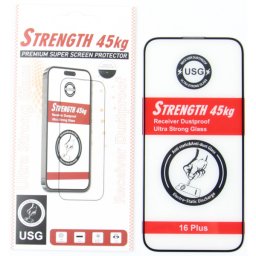 Folie de protectie Ecran OEM Ultra Strong 45KG pentru Samsung Galaxy A55 5G A556, Sticla Securizata, Full Glue, 2.5D, Neagra