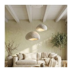 Brilagi - Lustră suspendată WABI SABI, 2x E27, max. 40 W, 230 V, Ø 70 cm, alb
