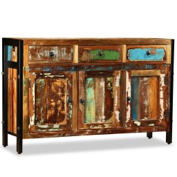 Bufet din lemn masiv reciclat, 120x35x76 cm GartenMobel Dekor