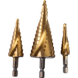 Set burghie conice in trepte 4-32 mm, 3 piese, Raider Power Tools