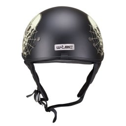 Casca moto open face W-TEC Black Heart Rednut din fibra de sticla