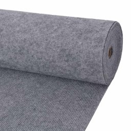 Covor Gri 1,2 x 10 m Poliester GartenMobel Dekor
