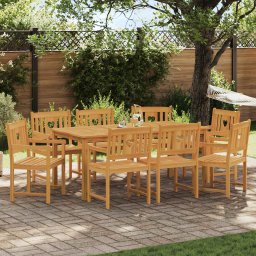 Banca de exterior 8 pcs natural 56 x 55,5 x 90 cm GartenMobel Dekor