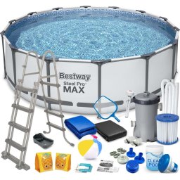 Steel Pro MAX™ cu cadru metalic 4.27m x 1.22m