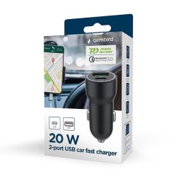 Incarcator auto 20W Negru