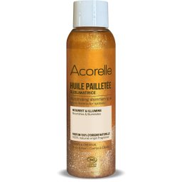 Ulei iluminator BIO fata si corp, efect stralucitor, parfum 100% natural Acorelle