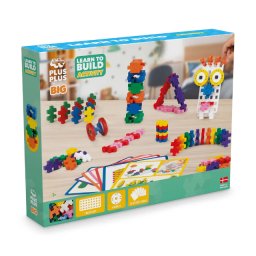 Set constructie plus-plus, 130 piese mari, invata sa construiesti