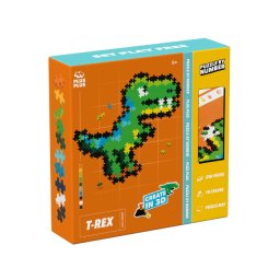Puzzle pe numere plus-plus, 250 piese, t-rex