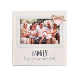 Rama foto pentru familie Love Life alba
