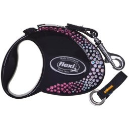 FLEXI Glam S Petite Composition Lesa neagra cu banda 3 m decorat cu Swarovski