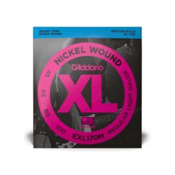 Daddario 45-100 Regular Light Medium Scale XL Nickel