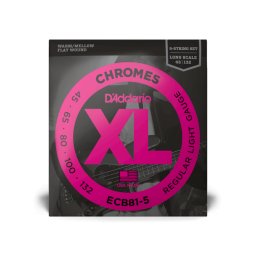 Daddario 45-132 Regular Light 5-String Long Scale XL Chromes
