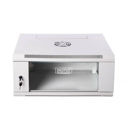 DIGITUS Wallmount cabinet 6U, 600x450mm, grey RAL 7035