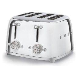 Prajitor de paine Smeg Toaster TSF03SSEU 2000 W, 4 felii, 6 trepte, Argintiu