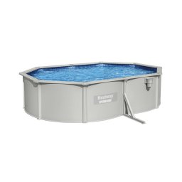 Bestway steel wall pool HYDRIUM set, 500 cm x 360 cm x 120 cm, swimming pool (light grey, with sand filter system)
