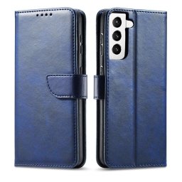 Husa Hurtel Magnet Elegant Flip - Husă tip carte (flip) - compatibil cu Samsung Galaxy S22 + - culoare Albastru
