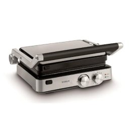GTS2020X,2000 W, Placi tip grill antiaderente detasabile, Reglaj al temperaturii, Negru/Inox
