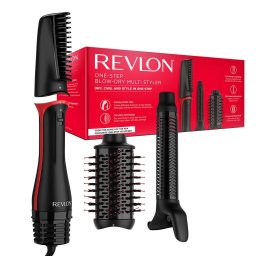 Perie Perie de coafat multifunctionala REVLON One-Step Blow-Dry Multi Styler RVDR5333E, 3 capete detasabile, 4 trepte temperatura, pentru toate tipurile si lungimile de par
