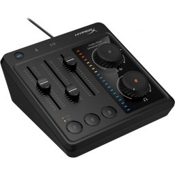 Microfon HyperX Audio Mixer pentru microfoane XLR si jack 3,5mm, phantom power 48V, butoane mute, indicatoare LED